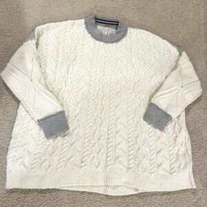 Free People Cable Knit Sweater